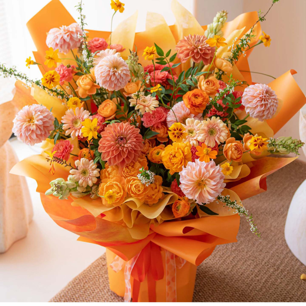 The Florist Supply Shop - ورق تغليف الزهور الفاخر المقاوم للماء،