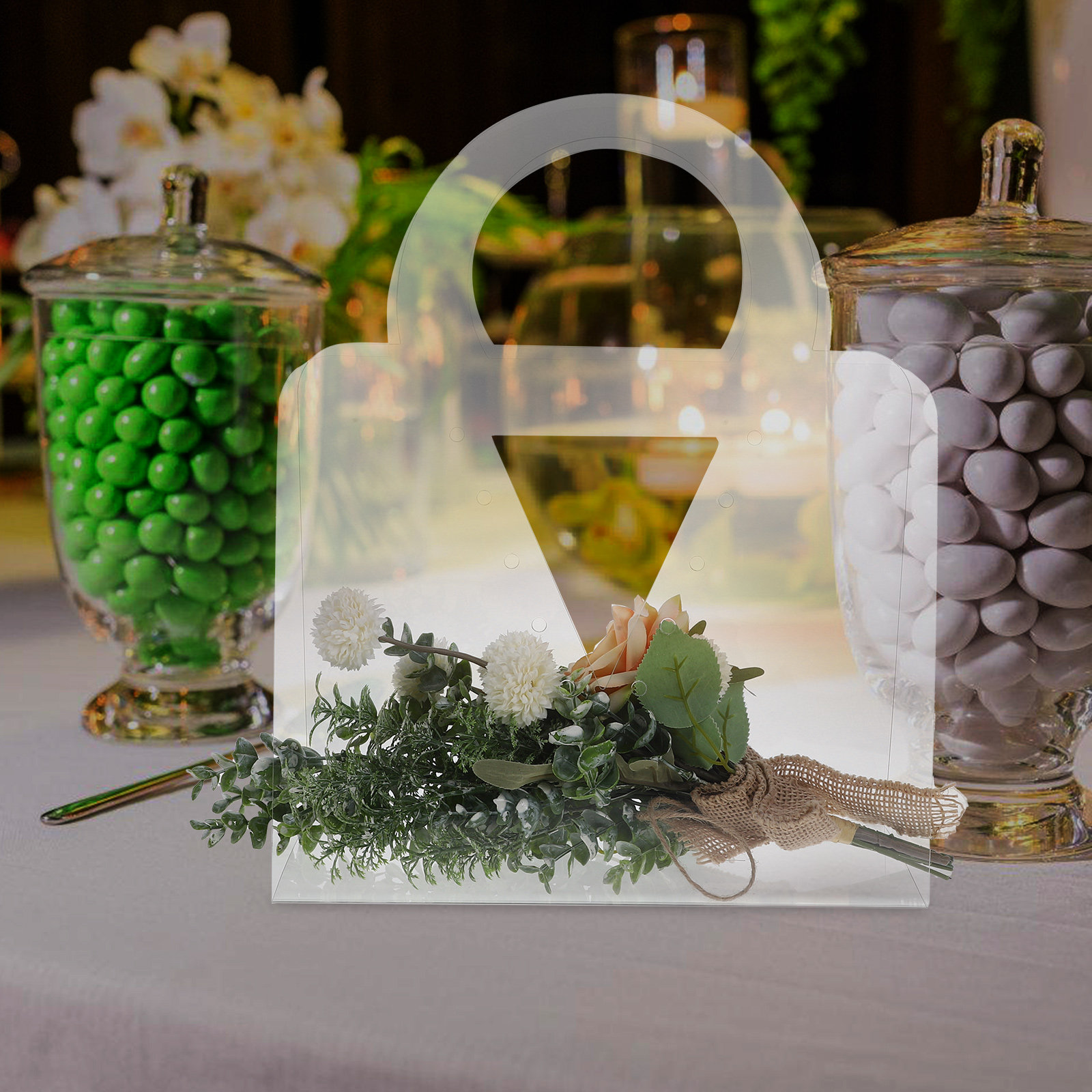 4 قطع من أكياس الهدايا الشفافة - مراجعة The Florist Supply Shop وسعره