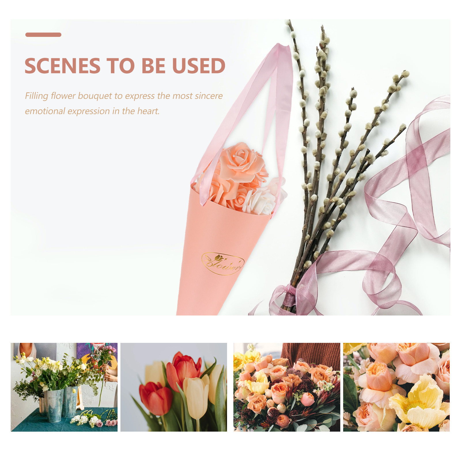 6 قطع من أكياس باقات الزهور ال - مراجعة The Florist Supply Shop وسعره